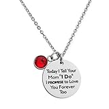 Ankiyabe Stepdaughter Necklace Today I Tell Your Mom/Dad I Do Wedding Day Gift for Future...