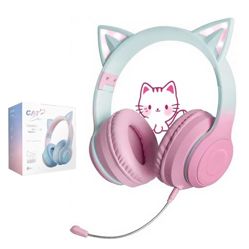 ネコミミヘッドホン ゲーミングヘッドホン Amazon.co.jp: 猫耳ヘッドホン Bluetooth 5.1 ゲーミングヘッドセット