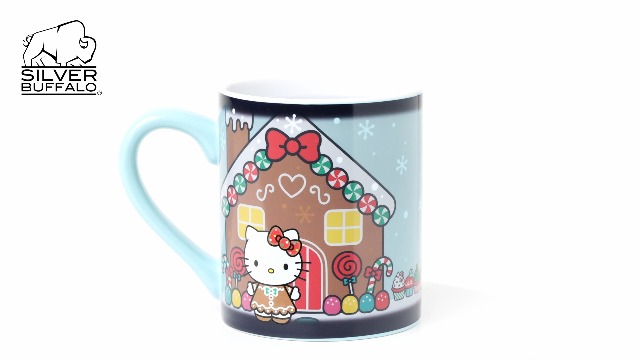 Amazon.com | Silver Buffalo Sanrio Hello Kitty Gingerbread House Christmas  Holiday Heat Reveal Ceramic Mug, 14 Ounces: Coffee Cups & Mugs