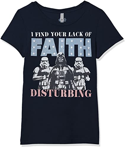 T-shirt fille Star Wars Vader manches courtes idéal pour l'école et les sorties