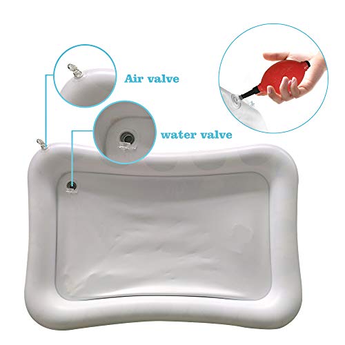 OWSOO Tapete inflável colorido para bebês com água para bebês Tapete divertido para crianças de 4 a