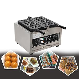 Aallwwsso Waffelkugelmaschine 1400W für Blasenwaffeln
