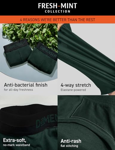 Image of DAMENSCH Men Solid Anti-Odour Peppermint Finish, Ultra Soft with Premium Shine EPP Classic Trunks