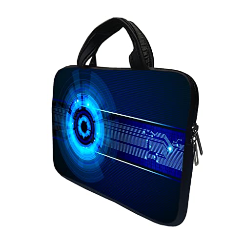 Image of TheSkinMantra Chain Laptop Sleeve Bag Compatible with Laptop /Macbooks /Chrombook /Notebook /Zbook (14.1 Inch (Handle), Future is Here)