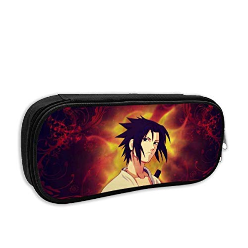 Preisvergleich Produktbild Naruto Sasuke Federmäppchen, großes Fassungsvermögen, Federmäppchen mit robustem Reißverschluss, für Schule und Büro