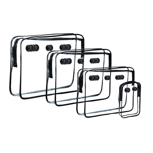 4 Packs Clear Insert Bag for Bogg Divider Accessories Rubber Tote Bag Accessories Beach/Organizer Cosmetic Bags for Women