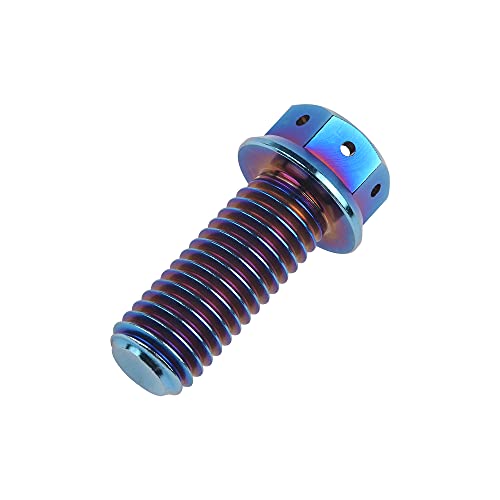 Tornillos M10 paso 1.25 de titanio hexagonal en paso métrico de 25 mm pack de 4 3