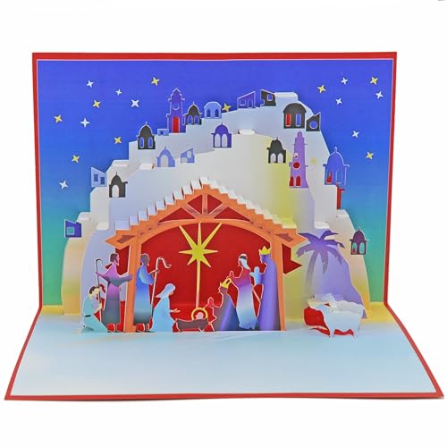 Favour Pop Up® - Tarjeta de Navidad 3D – un inusual saludo de Navidad hecho a mano también para cupones y regalos de dinero. TM097