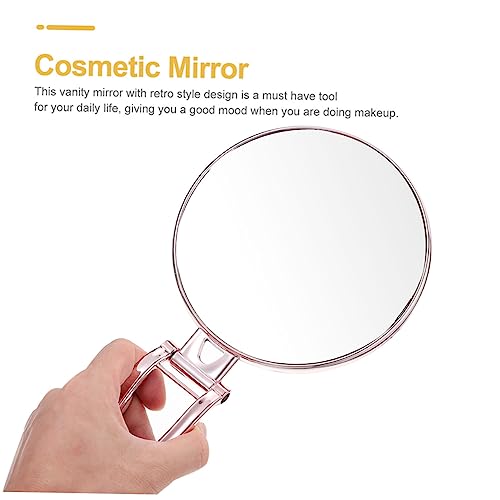 Outanaya 2pcs espejo cosmético portátil doble cara miniatura 2