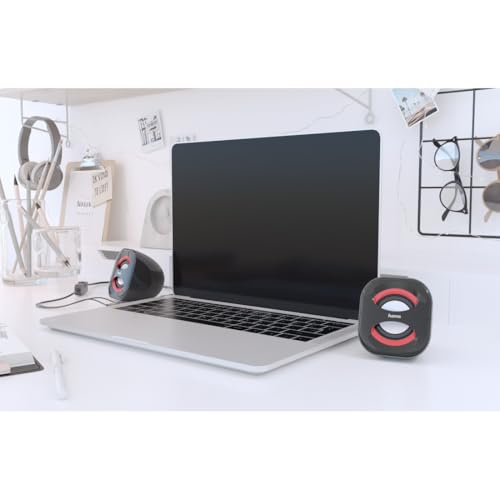 Hama PC Lautsprecher Sonic Mobil 183 (USB 3.0, 3,5 Mm Klinke, 3 W, Aktive Boxen Für Computer,...