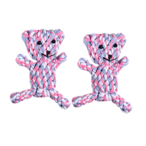Parliky 2Pcs Durable Dog Chew Rope Interactive Puppy Training for Handwoven Dog Teasing for Tugging Fetching