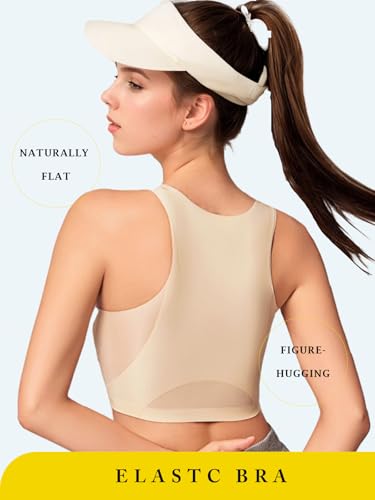 Image of Chest Binder for Women,Traceless Binder Trans,Transgender FTM Binder Bra,Comfortable Breast Binder Tank top