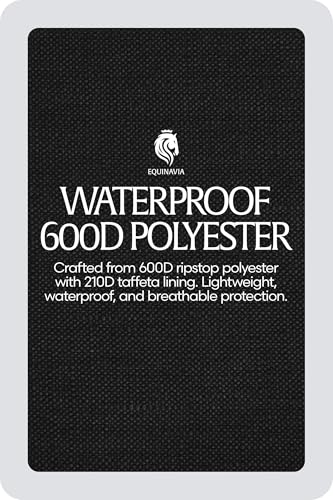 Image of Equinavia Norse Horse Blanket Waterproof, Dry, Lightweight Turnout Blanket | Breathable Turnout Horse Sheets for Real Horses for Wet Mild Weather Use, Durable, No Fill Rain Protection, Outdoor Coverage