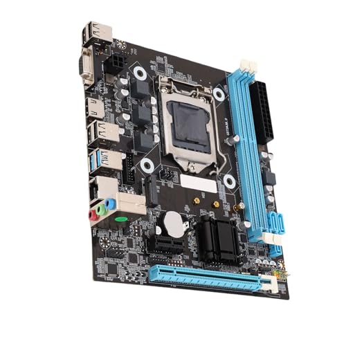 Placa Base de Computadora, Placa Base H81 LGA 1150 M.2 NVMe NGFF 6Gbps Micro ATX de Alta Velocidad para PC de Escritorio