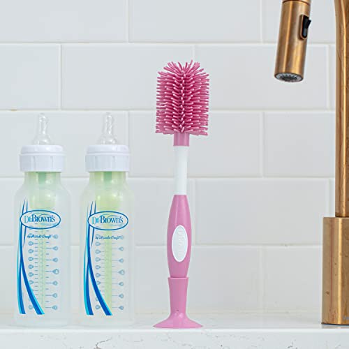Dr. Brown's Soft Touch Baby Bottle Cleaning Brush, Pink, 1-Pack - image 9
