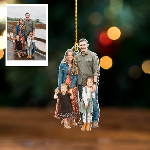 Personalized Christmas Ornaments 2026 Custom Photo Ornament Xmas Picture Keepsake Ornament pic Ornaments with Pictures Hallmark Christmas Tree Decorations