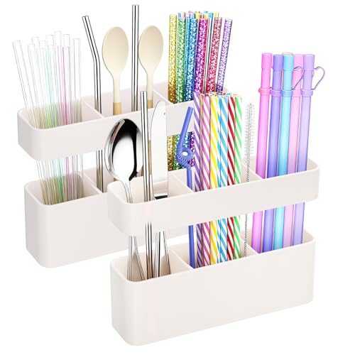 MoodLife 2-Pack Silicone Straw Holder