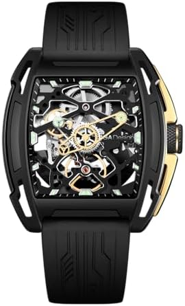 CIGA Design(シガ・デザイン) Ciga Design Z062-BLGO-W5BK Reloj automático para hombre, negro, plateado, plateado