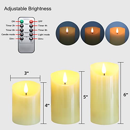 Lezonic 1 LITHIUM_ION BATTERIES REQUIRED Rechargeable Flickering Flameless Candles Battery Operated thumb #6