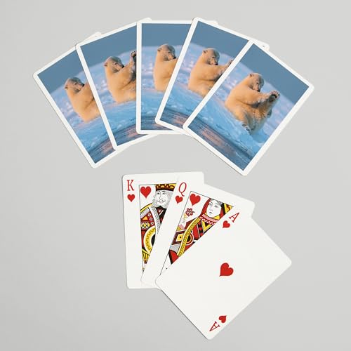 Lantern Press Polar Bear Baraja de 52 cartas poker miniatura 7