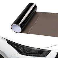 Scheibentönungsfolie Auto 120 * 30cm Scheinwerfer Folie Wasserdicht Auto Scheinwerfer Folie Tönungsfolie Nebelscheinwerfer Tint Film für Car Rear Lights Fog Lights Headlight Film (Schwarz)