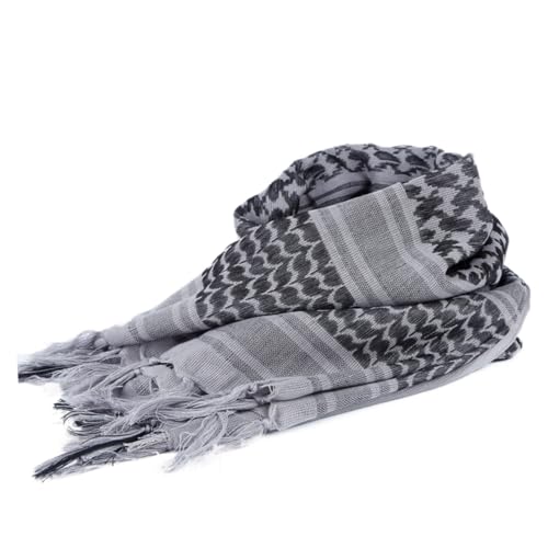 Bufanda táctica árabe de algodón de invierno con diseño cómodo unisex 7