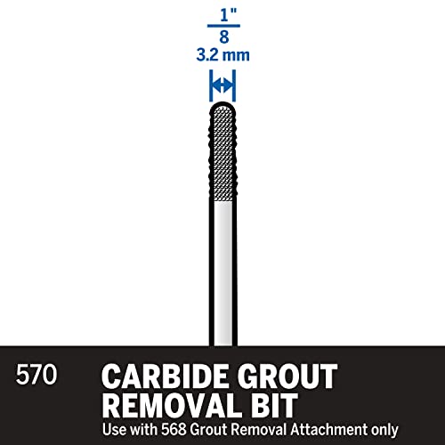 Dremel 570 1/8" Carbide Joint Removal Bit, Black, 1/8 in - Image 2