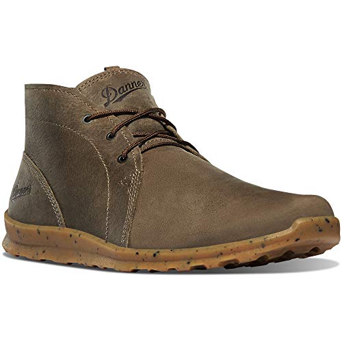 Danner 4.5' Forest Chukka Men's Hiking Shoes, Rugged Outdoor Footwear, Durable Leather, Lightweight, Comfortable for Trails, Timberwolf - 9.5