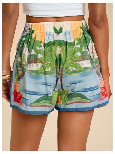 Image of SweatyRocks Women's Boho Mini Skirts Floral Shorts Tie Side Wrap Skorts