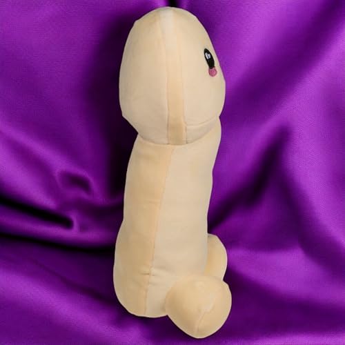 MIJOMA Plüsch-Penis 30 cm – Kuschelpuppe in Hautfarbe oder Regenbogen – Lustiger Scherzartikel – Weiches Stofftier aus 100% Polyester – Perfektes Mitbringsel für Spaß & Unterhaltung (Hautfarben)