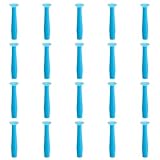 20pcs Hard Contact Lens Inserter Tools, Silicone Eye Contact Lens Plunger Suction Cup Remover & Applicator Tools for for RGP and Scleral Lenses (Blue)