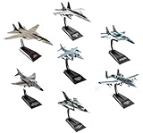 Lote de 7 aviones de combate 1/100 diferentes: vea las fotos de los modelos