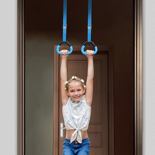 Anillas de Gimnasia balacoo con Correas Ajustables 1m Azul miniatura 5