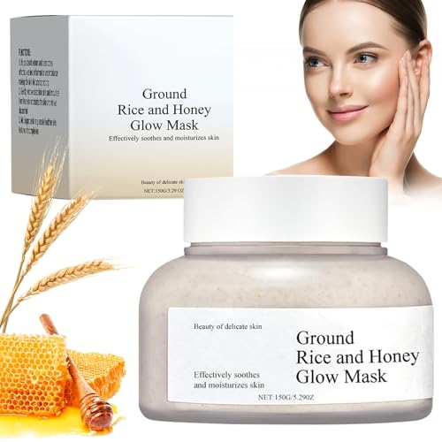 Rice Beauty Mask, Gesichtsmaske Reis und Honig, Koreanische Gesichtsmaske, Korean Skincare mask, Gesichtsschlamm deckt, Nährende Maske Beauty, Straffende Haut, Rice Mask für Alle Hauttypen 150g