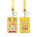 HASFINE ID Badge Holder Cute Credit Card Case Neck Pouch Lanyard with Cartoon Shield Keychain for Students Teens Boys Girls Women
