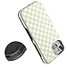 Casely iPhone 15 Case | Mint Lattice | Sunday Best | Green Gingham | Bold Protective Design | Compatible with MagSafe