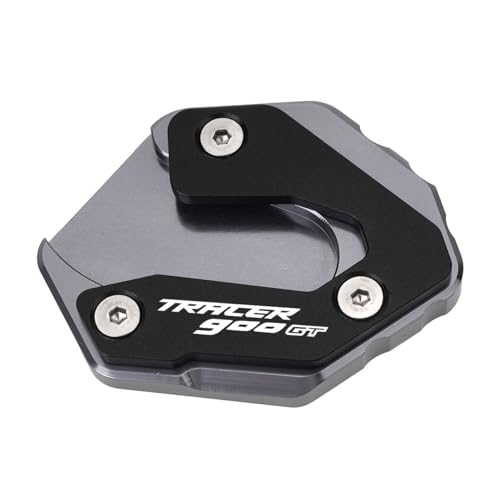 ZESIDIMO Seitenstützplatte Verlängerung Motorradständer Zubehör für Yamaha Tracer 900 GT Tracer900gt 2014-2018 2019 2020 Tracer 900gt (Grau)