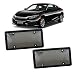 VaygWay Smoked Car Plate Cover- Frames Shields Combo Screws Included-Unbreakable Tinted Fits US Standard Plates 2 Pk Novelty Bubble Design Covers