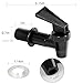 4 PCS Replacement Cooler Faucet Spigot, Leakproof Plastic Tap Set for Beverage Dispensers, Water Coolers & Jug, Black Multi-Use Water Spigot