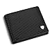 TEEHON® Portafoglio Uomo, Blocco RFID in Pelle Carbonio con Tasca Portamonete, Fino a 8 carte, 2 Scomparti Banconote, Portacarte di Credito Confezione Regalo - nero