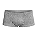 Produktbild JUTOO Herren Boxershorts Volltonfarbe Unterwäsche Shorts Unterhose GrauXL