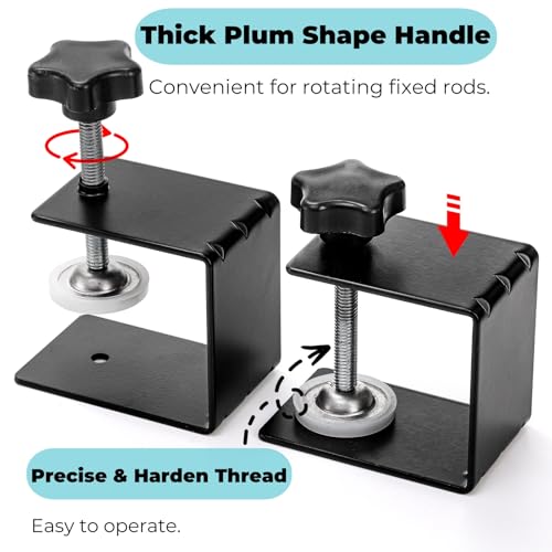 Tlence 6 Pack 3 Inch C Clamps, Drawer Front Installation Clamp, Heavy Duty Cold Rolled Steel Clamps, Desk Drawer Fixing Clip for Cabinet Mounting, Woodworking, Welding, and Building - Image 4