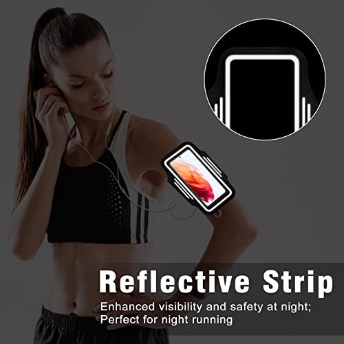 Ykooe Phone Running Holder Armband For Samsung Galaxy S22 S21 S20 Fe Plus Ultra S10 S9 A12 A13 A32 A52 A53 A03S Note 20 Google Universal Men Women Arm Bands Case With Card Holder For Jogging Walking #TOP5