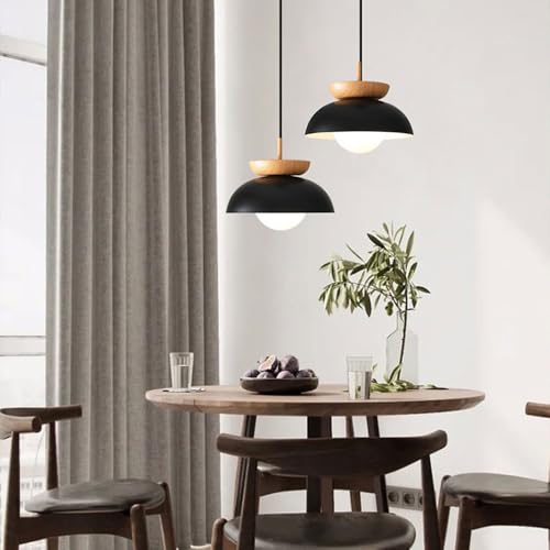 Lampe suspendue industrielle en métal noir pour éclairage de plafond - 6