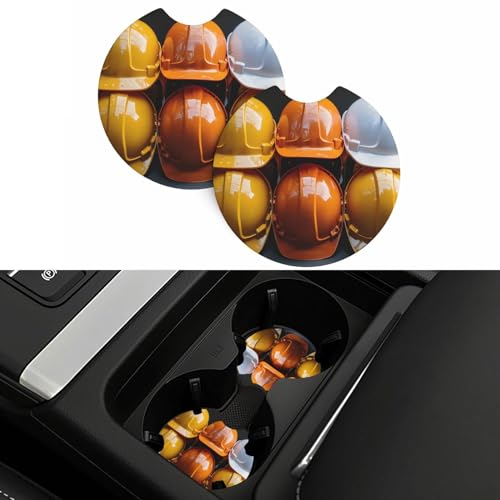 Portavasos para Carro Antideslizante 2 Pcs Negro miniatura 5