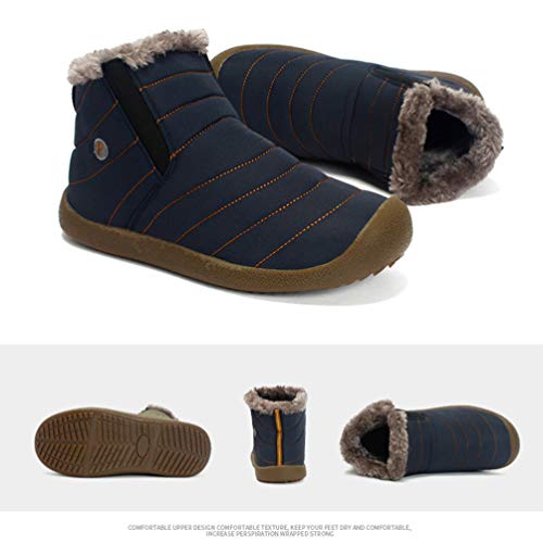 PartyKindom Botas de inverno masculinas para homens - Botas de neve masculinas para botas de caminha
