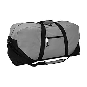 DALIX 25″ Big Adventure Large Gym Sports Duffle Bag in Gray