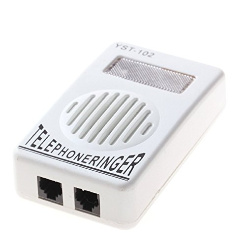 Veewon® Extra-Loud Telephone Ringer up to 95db Strobe Light Flasher Bell Ringer