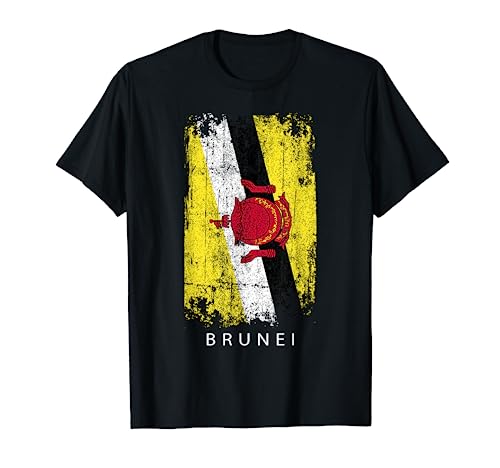 Brunei Souvenir Design - Bandera de Brunei Camiseta