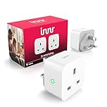 Innr Zigbee Smart Plug, Works with Hue* and Alexa, Works as Zigbee Repeater, Power Monitoring, Smart Socket, 2-Pack
